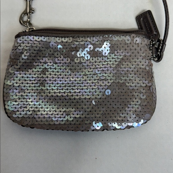 Coach Mermaid Sequin Wristlet with Shimmering Accents - Picture 2 of 9